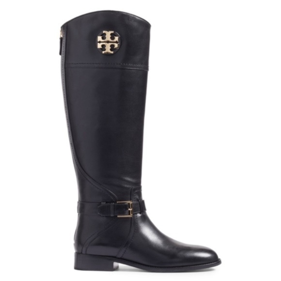 Tory Burch Shoes - Tory Burch Adeline Tumbled Riding Boot Black